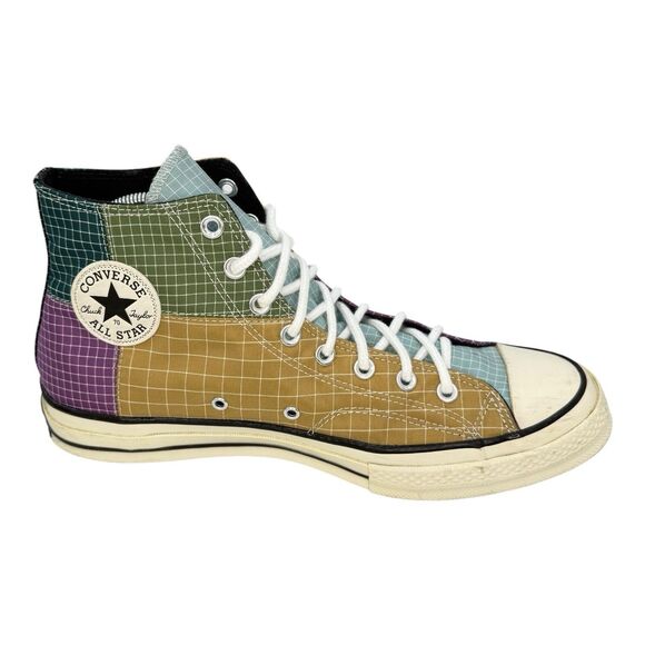 Converse Chuck 70 Hi Quad Ripstop 166317C Multicolor Purple Blue Mens 11.5 - Picture 2 of 7